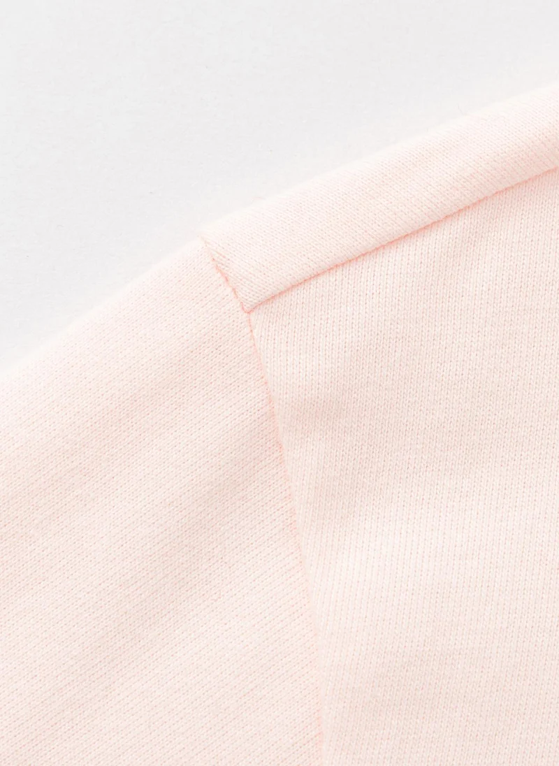 Balabala Pink Toddler Unisex Round v-neck long-sleeved T-shirt  | Best Price UAE